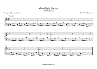 Moonlight Sonata - Left Hand Etude