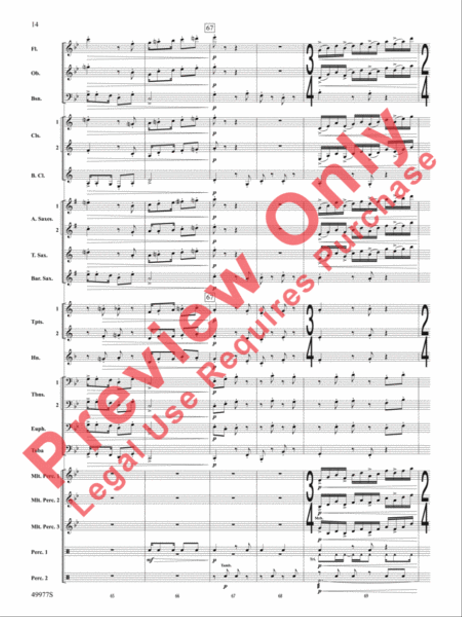 Tha Mi Sgìth Tha Mi Sgìth Concert Band scores gallery preview page 15