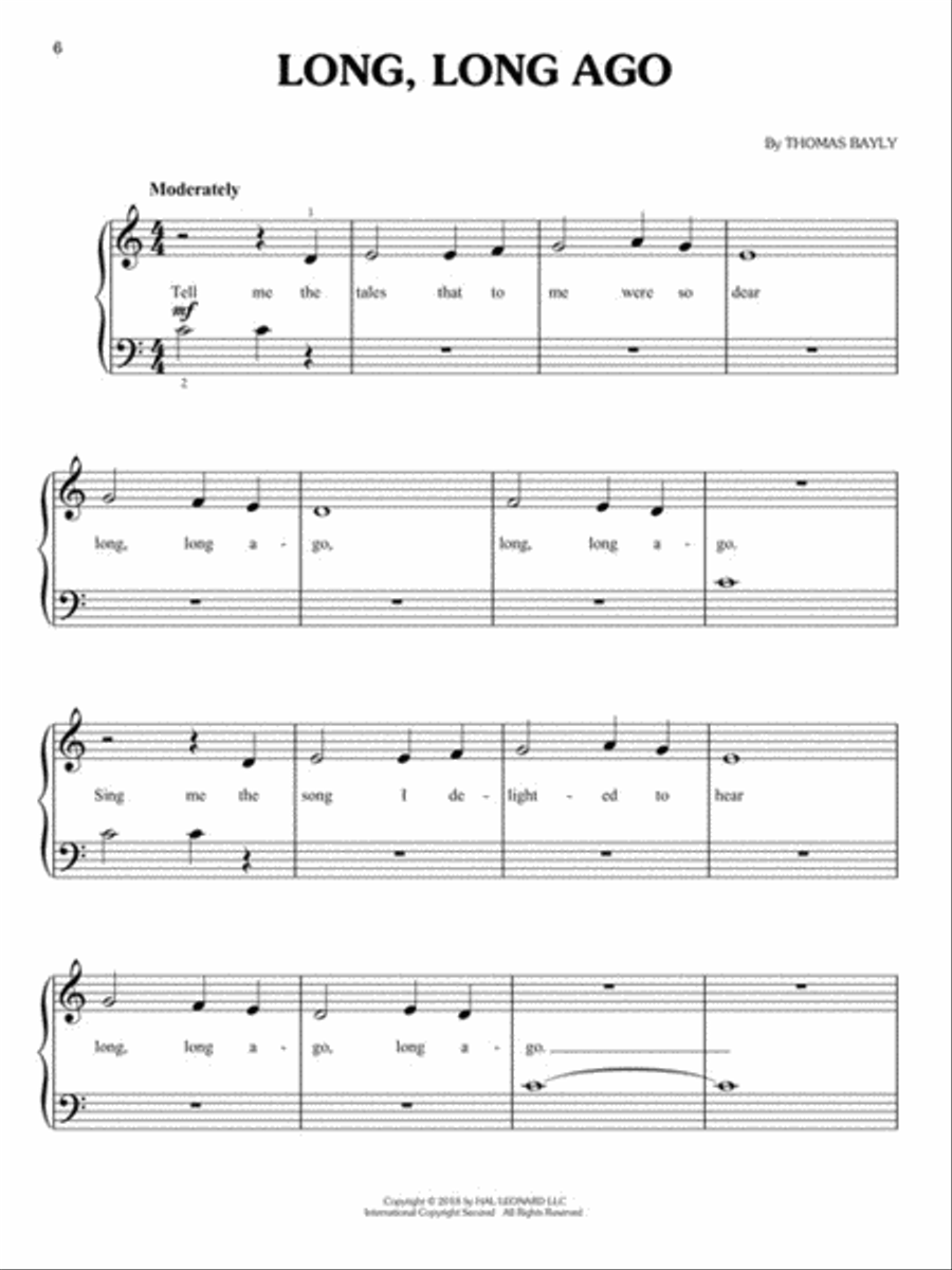 Sequential Kids' Piano Songs Easy Piano scores gallery preview page 4