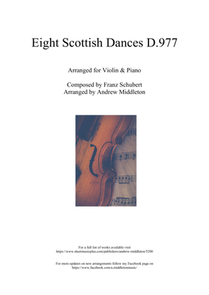 Eight Scottish Dances arranged for Violin & Piano
