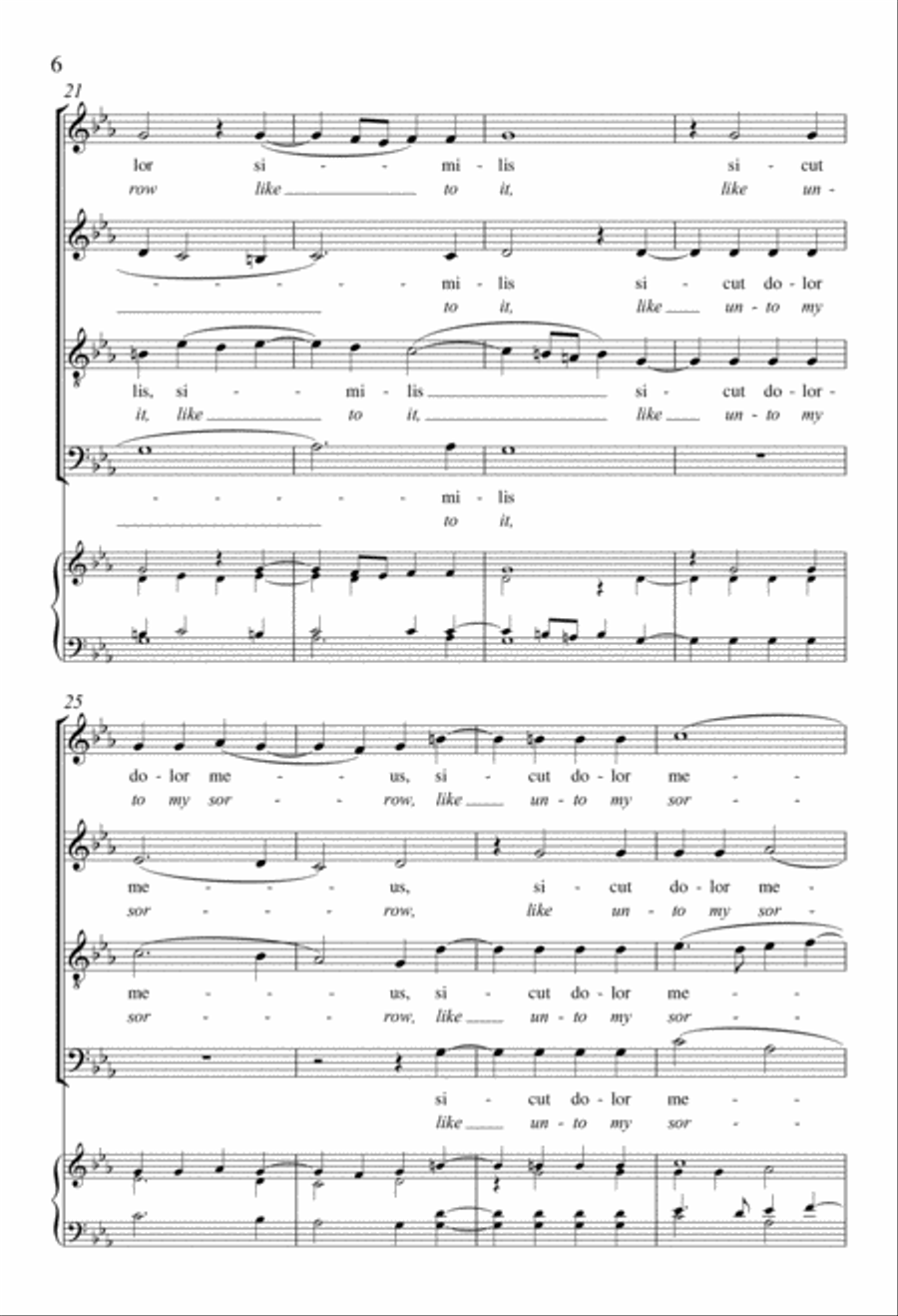 O vos omnes (O ye people) 4-Part scores gallery preview page 6