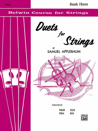 Book cover for Duets for Strings, Book 3