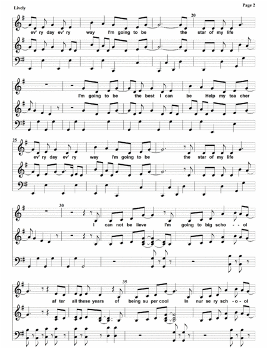 Big School Big School Piano Solo scores gallery preview page 2