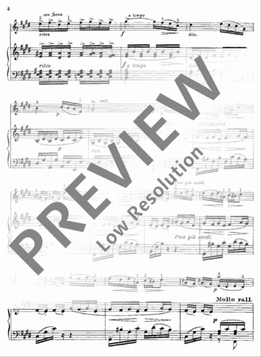 Tristesse E major Piano Trio scores gallery preview page 5