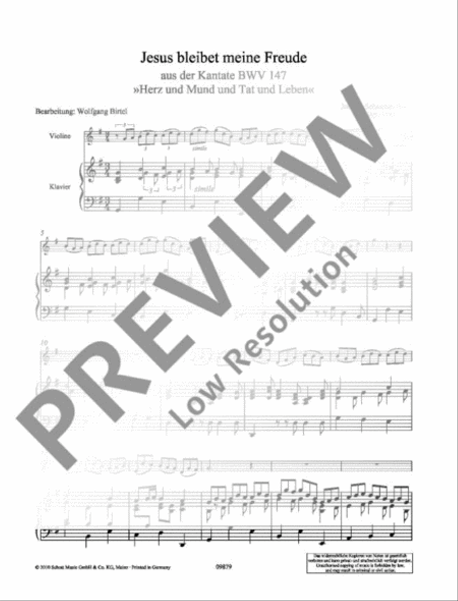 Jesu, Joy of Man's Desiring Violin Solo scores gallery preview page 4