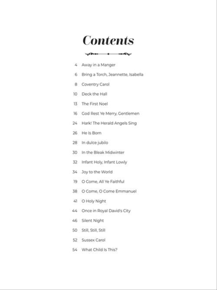 Christmas Carol Arrangements Piano Solo scores gallery preview page 3