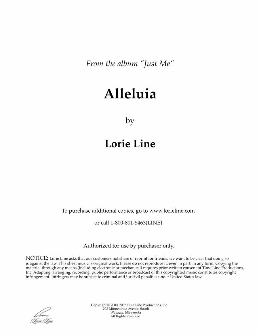 Alleluia Piano Solo scores gallery preview page 1