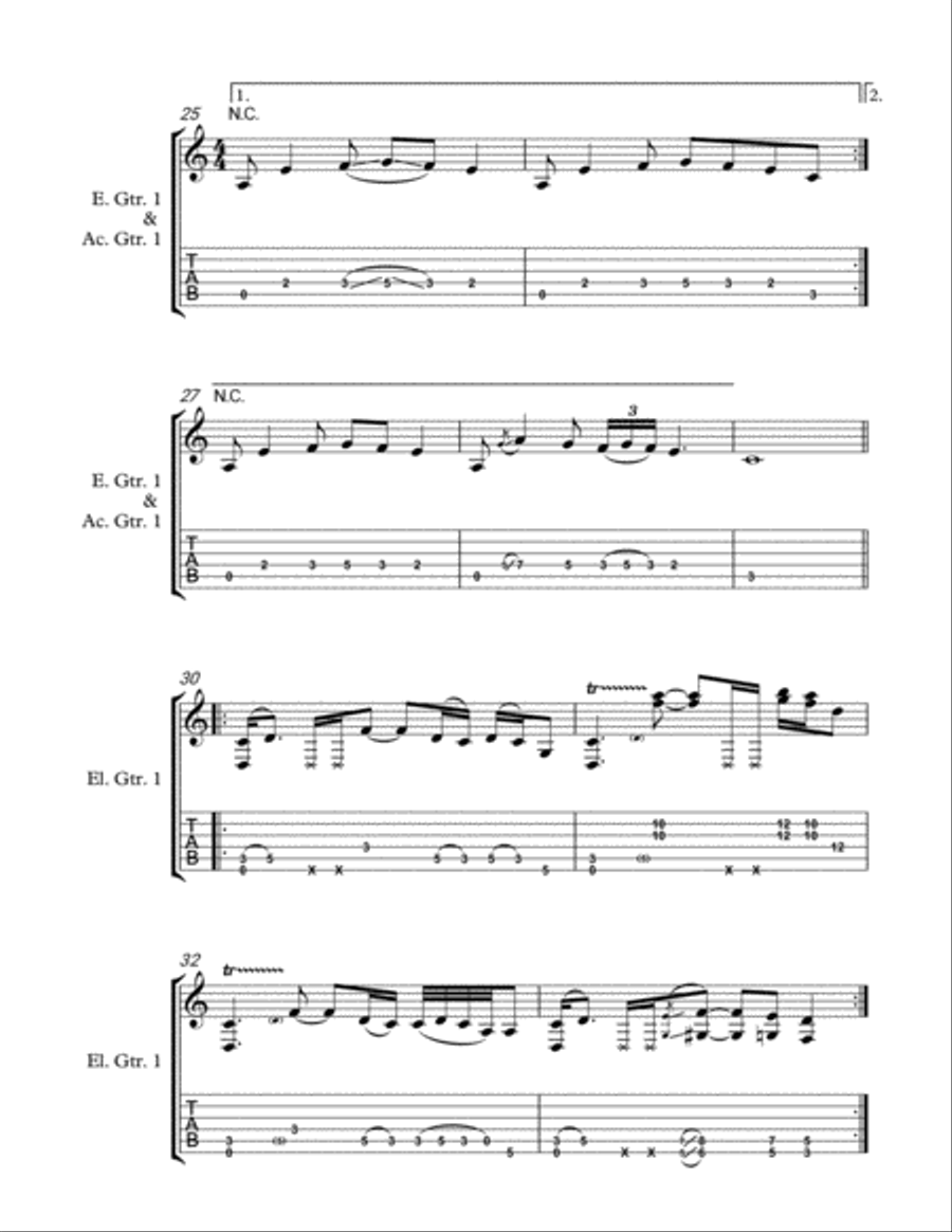 Chimera Finale' Electric Guitar scores gallery preview page 3