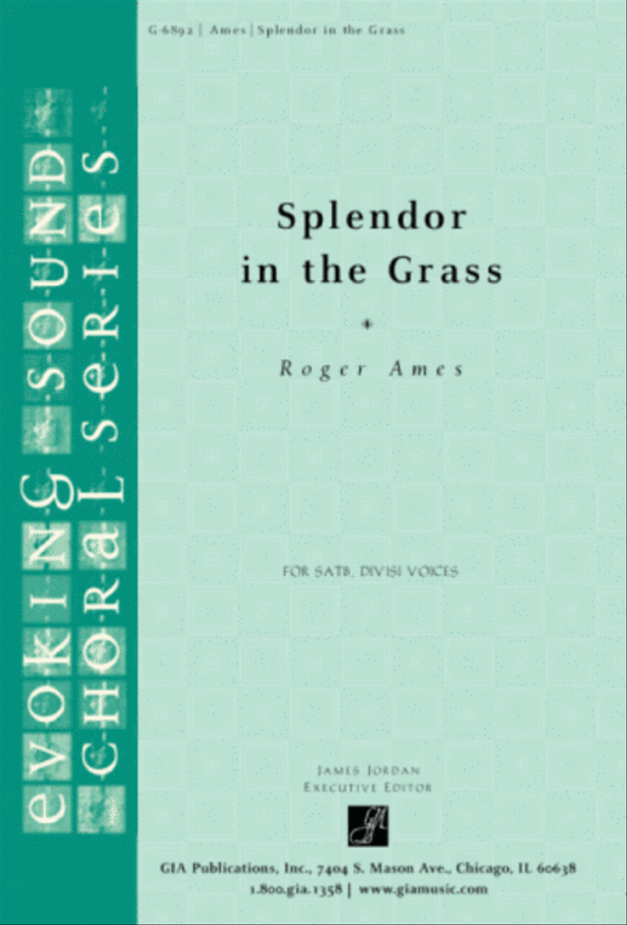 Splendor in the Grass - Full Score and Parts