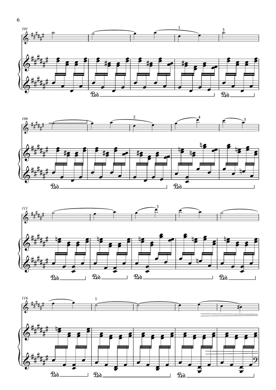 Ravel Toccata from Le Tombeau de Couperin Violin Solo scores gallery preview page 6