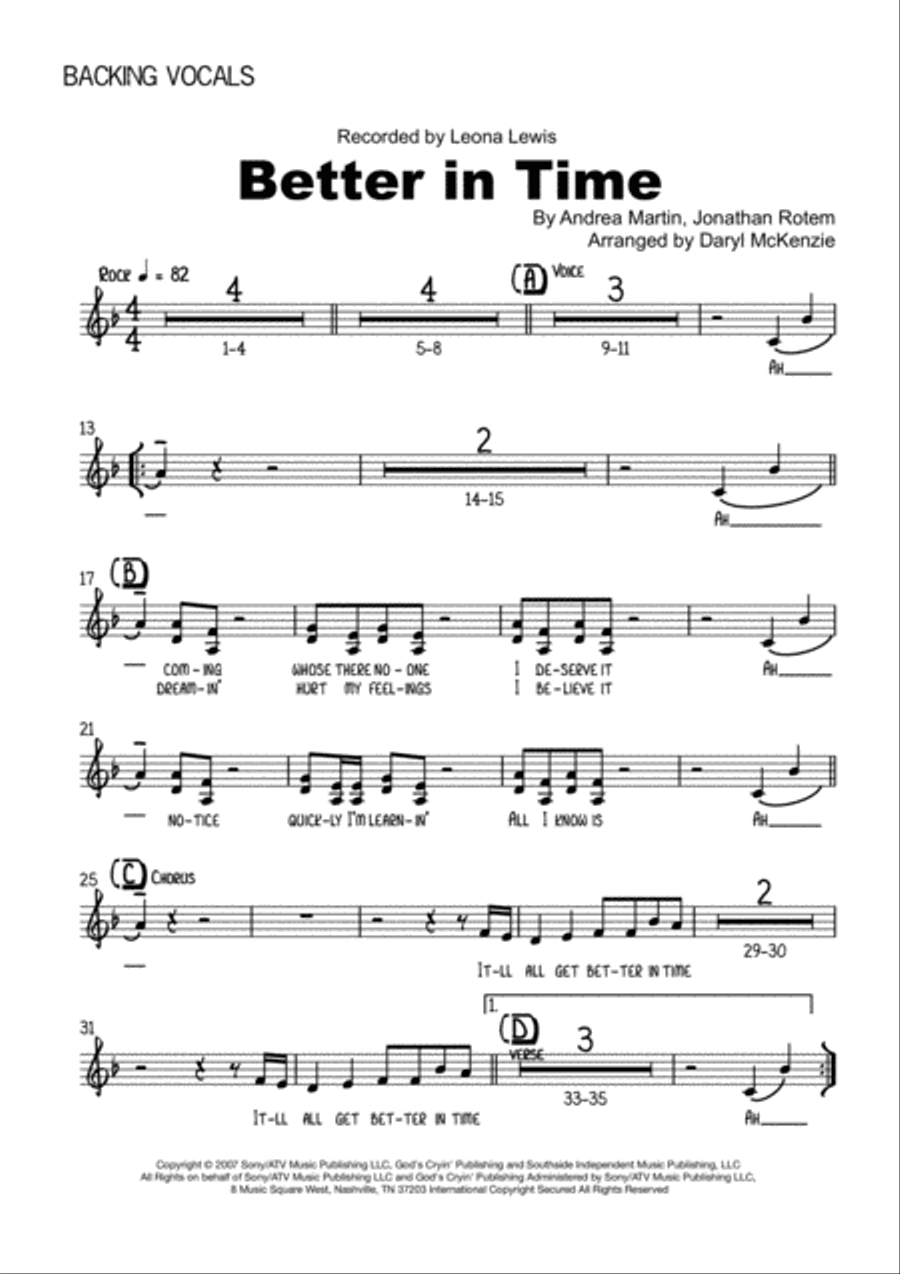 Better In Time Saxophone scores gallery preview page 6