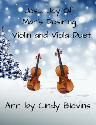 Book cover for Jesu, Joy Of Man's Desiring, for Violin and Viola Duet