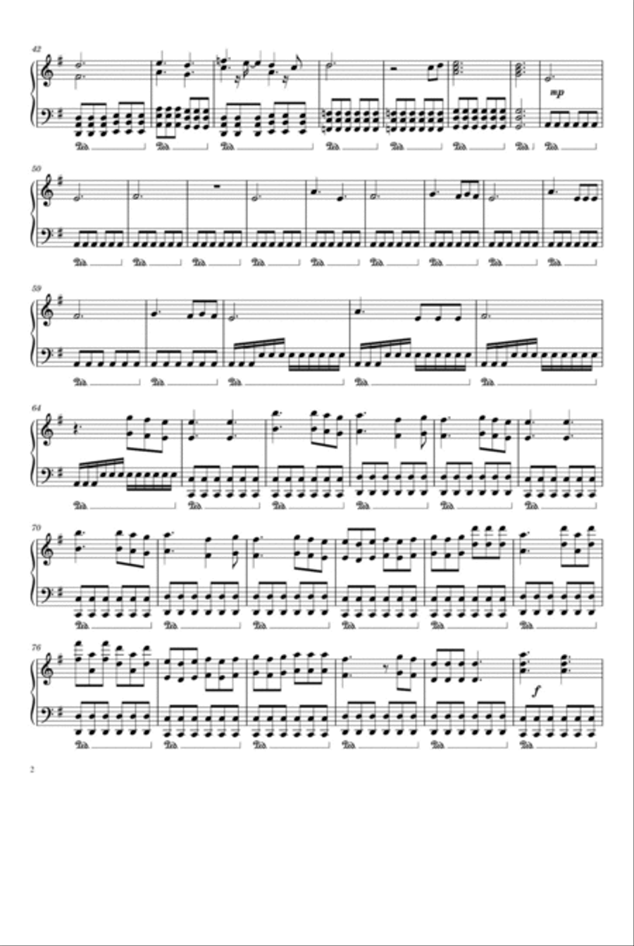 Little Things Piano Solo scores gallery preview page 2
