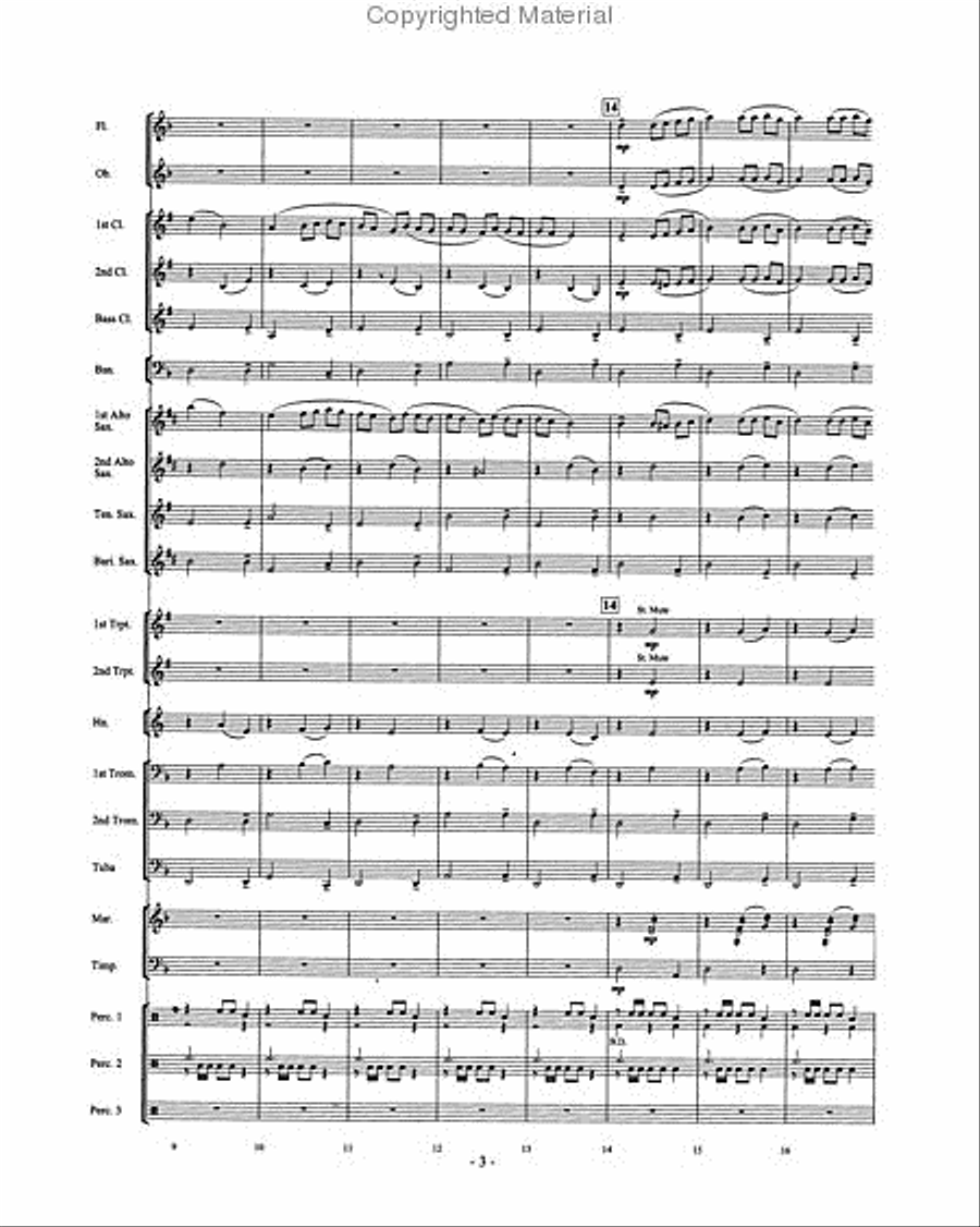 Canción de Navidad Concert Band scores gallery preview page 3