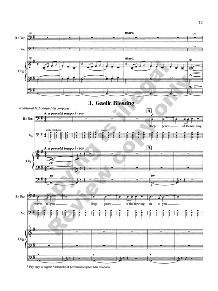 Prayers and Blessings (Organ/Vocal Score)
