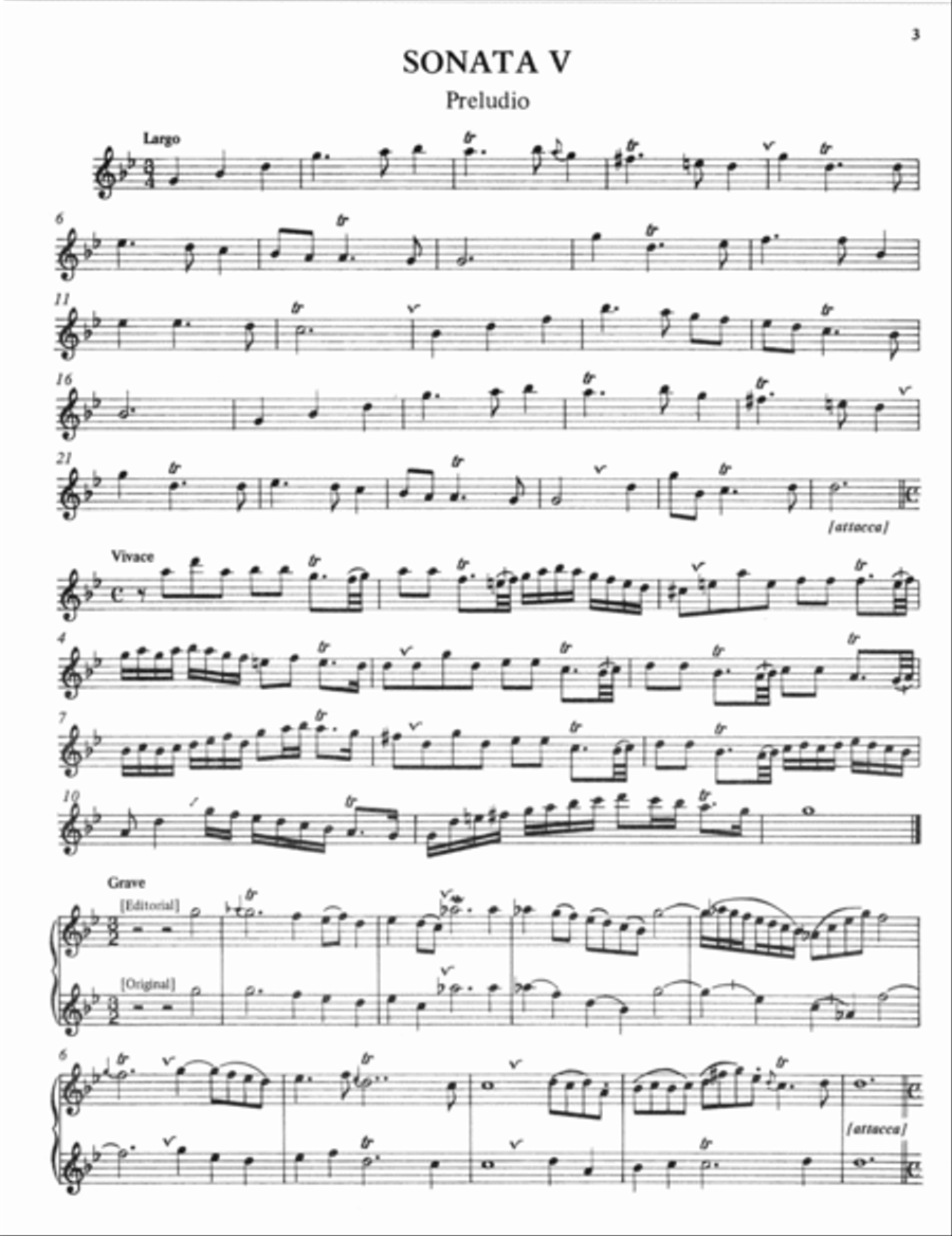 Vol.2 Six Sonatas Recorder scores gallery preview page 2