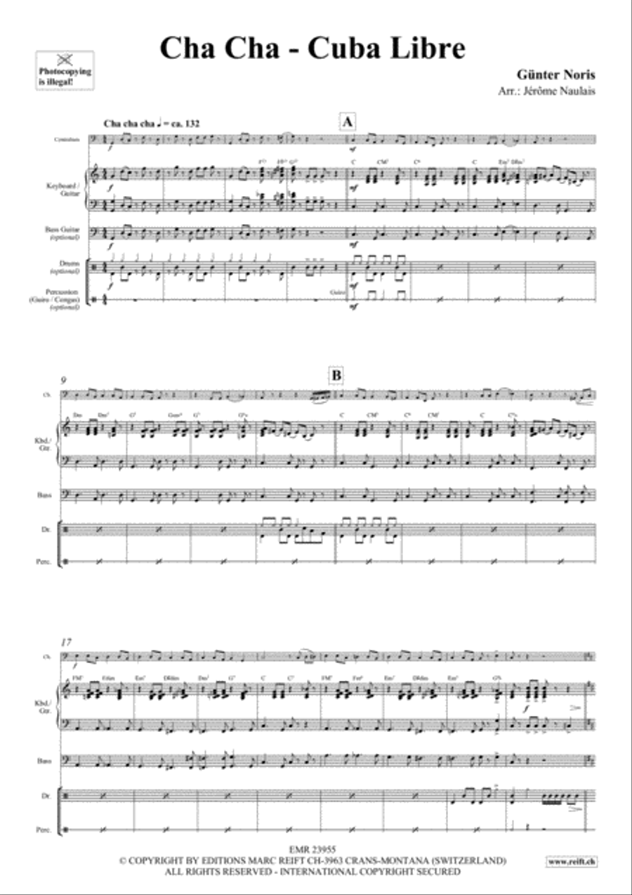 Cha Cha - Cuba Libre Cha Cha - Cuba Libre Double Bass scores gallery preview page 3