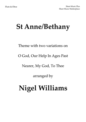 Book cover for St Anne, with Bethany, for Flute and Oboe