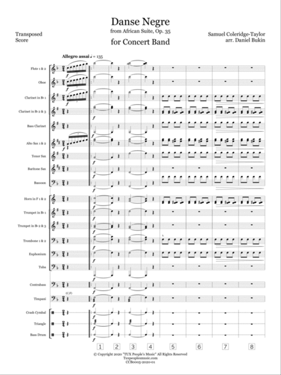 Danse Negre: African Suite, Op.35 Concert Band scores gallery preview page 6