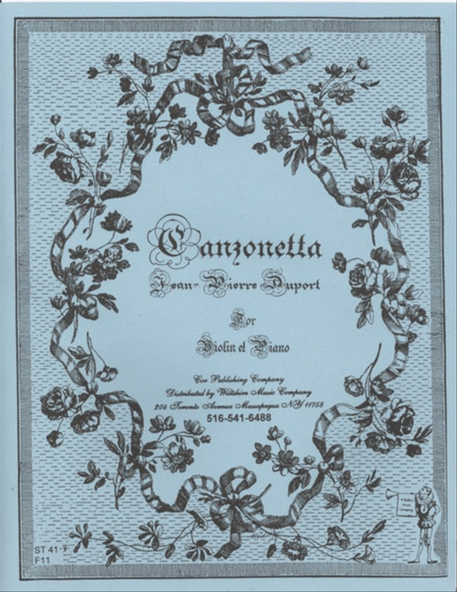 Canzonetta Violin Solo scores gallery preview page 1