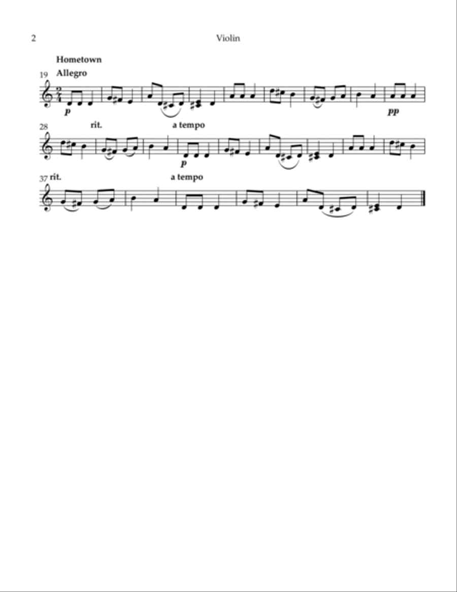 3 Trios Runaway Horse Hometown The Young Bride String Trio scores gallery preview page 6