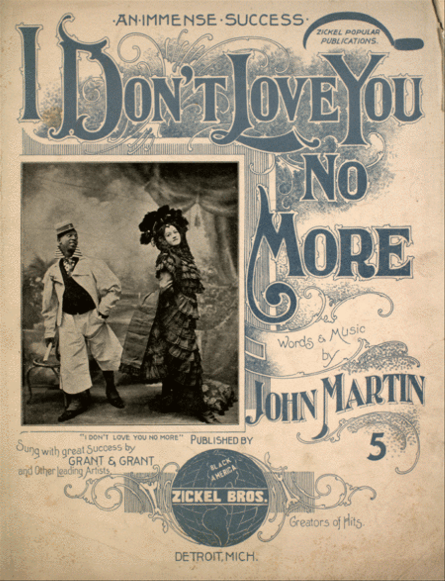 I Don't Love You No More Voice scores gallery preview page 1