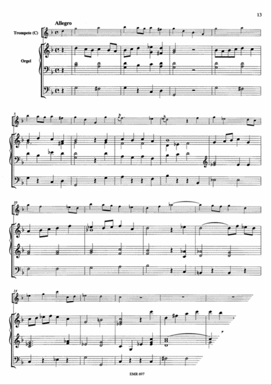 Sonate XI g-moll Piccolo Trumpet scores gallery preview page 7