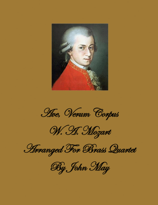 Book cover for Ave Verum Corpus-Brass Quartet