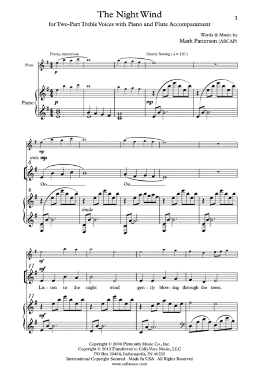 The Night Wind The Night Wind SA scores gallery preview page 3