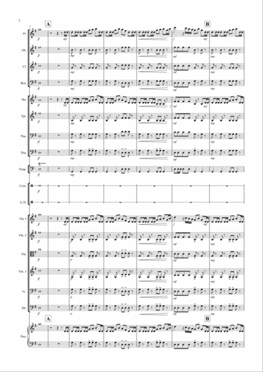 William Tell Overture for School Orchestra Full Orchestra scores gallery preview page 2