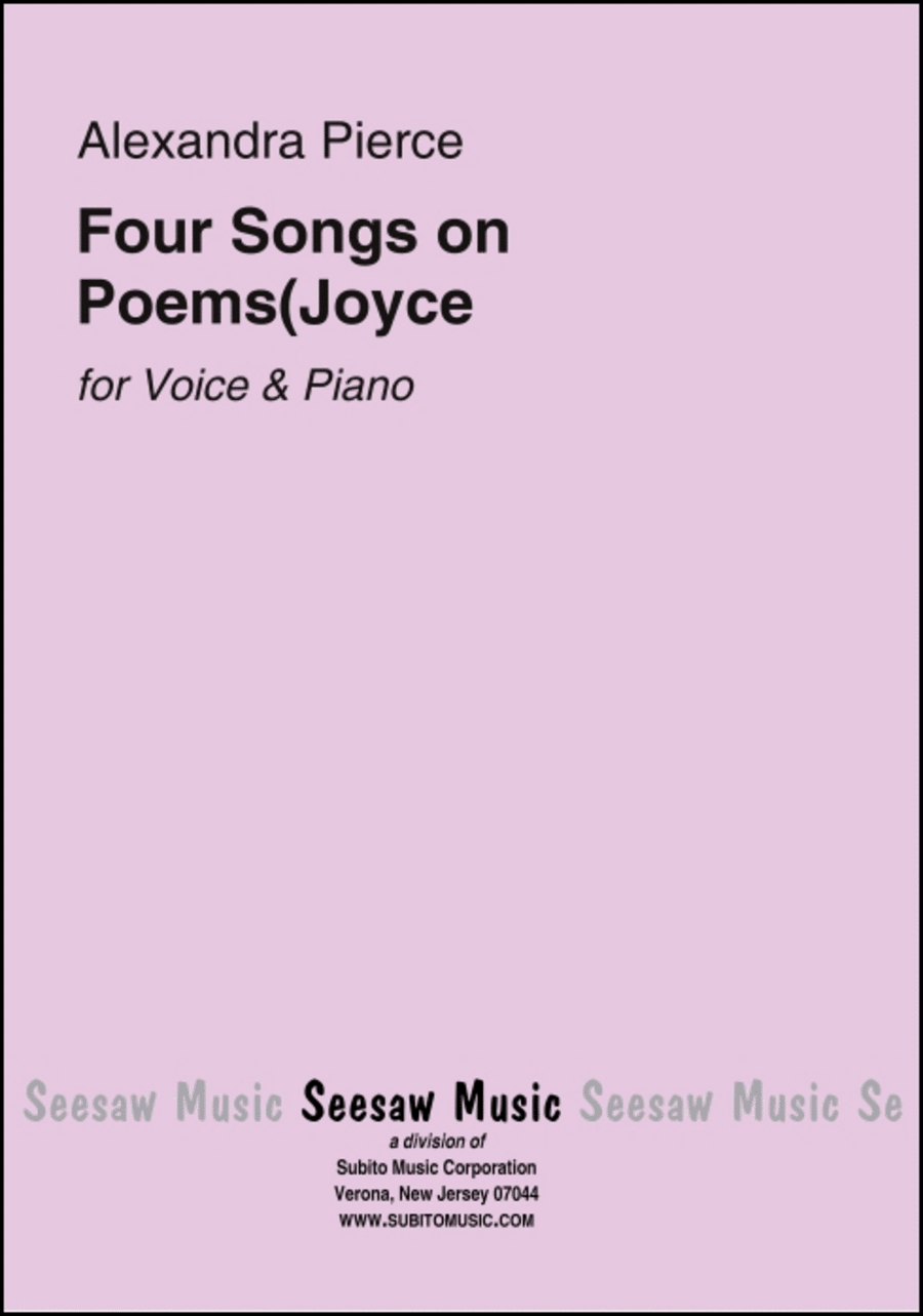 Four Songs on Poems Joyce Choir scores gallery preview page 1