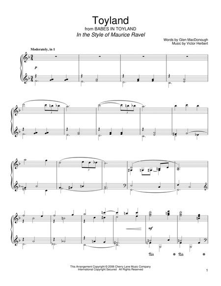 Toyland (in the style of Maurice Ravel) (arr. David Pearl)
