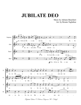 Banchieri A. JUBILATE DEO, For SATB Choir