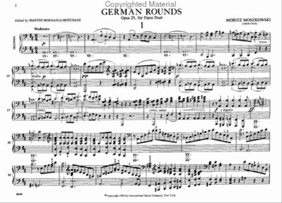 German Rondos, Opus 25 1 Piano, 4-Hands scores gallery preview page 2