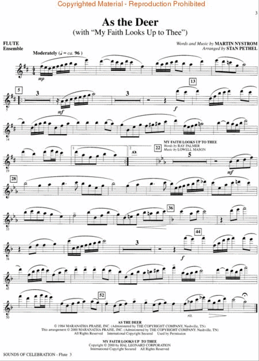 Sounds of Celebration - Flute Flute scores gallery preview page 4
