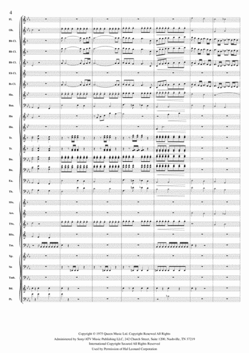 Bohemian Rhapsody for Concert band image number null