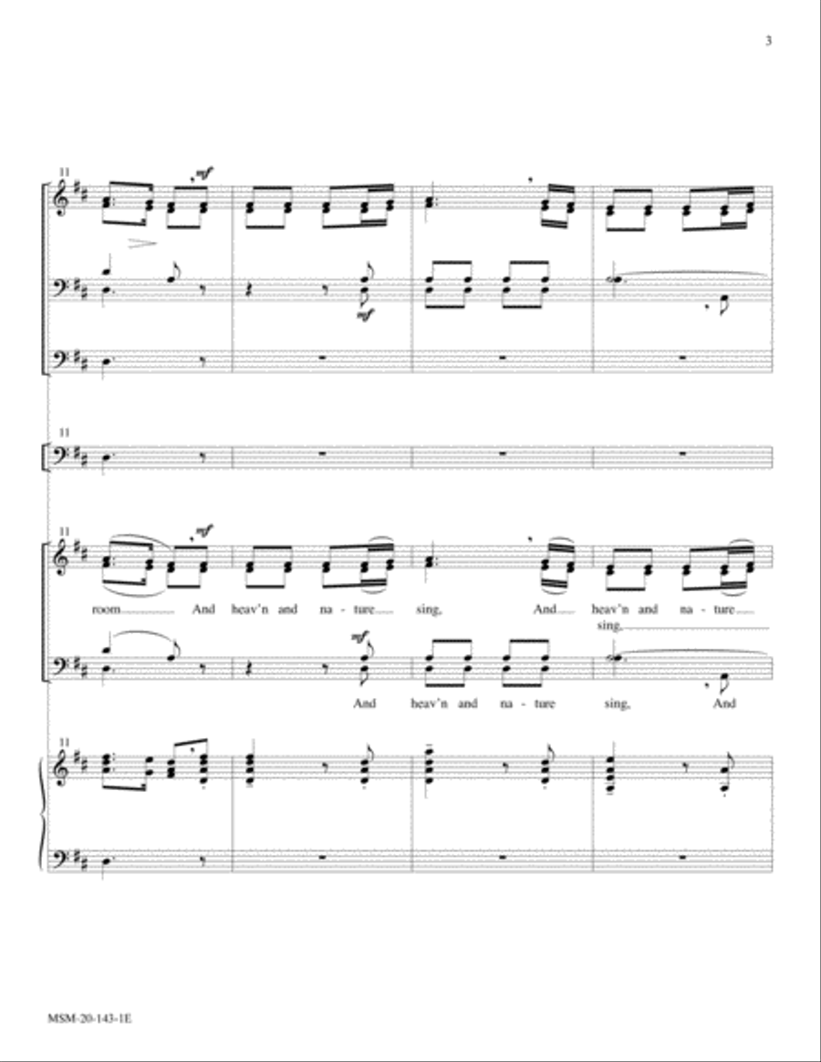 Joy to the World (Antioch) 4-Part scores gallery preview page 3