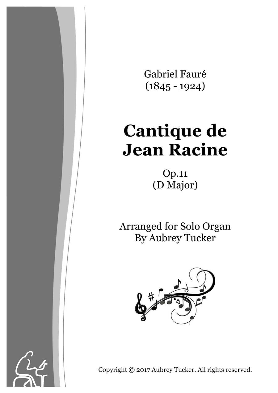 Organ: Cantique de Jean Racine (Op.11, D Major) - Gabriel Faure Organ Solo scores gallery preview page 1
