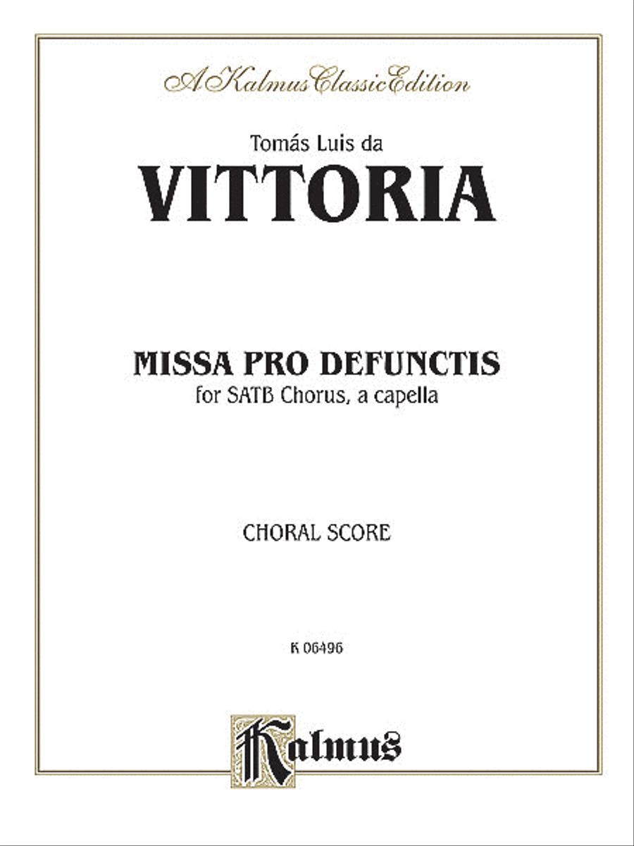 Missa Pro Defunctis 4-Part scores gallery preview page 1