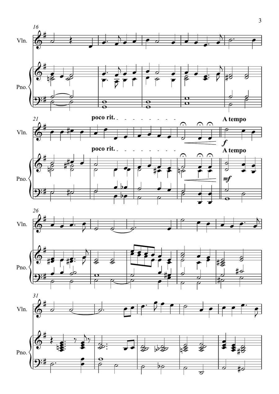 My Ain Folk My Ain Folk Violin Solo scores gallery preview page 3