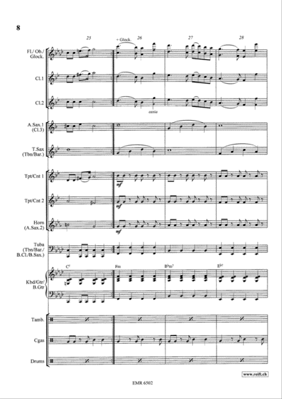 I Will Survive Concert Band scores gallery preview page 8