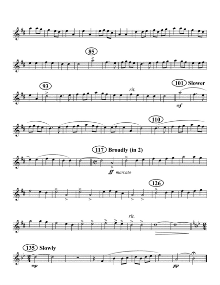 Simple Gifts Saxophone Quartet scores gallery preview page 6