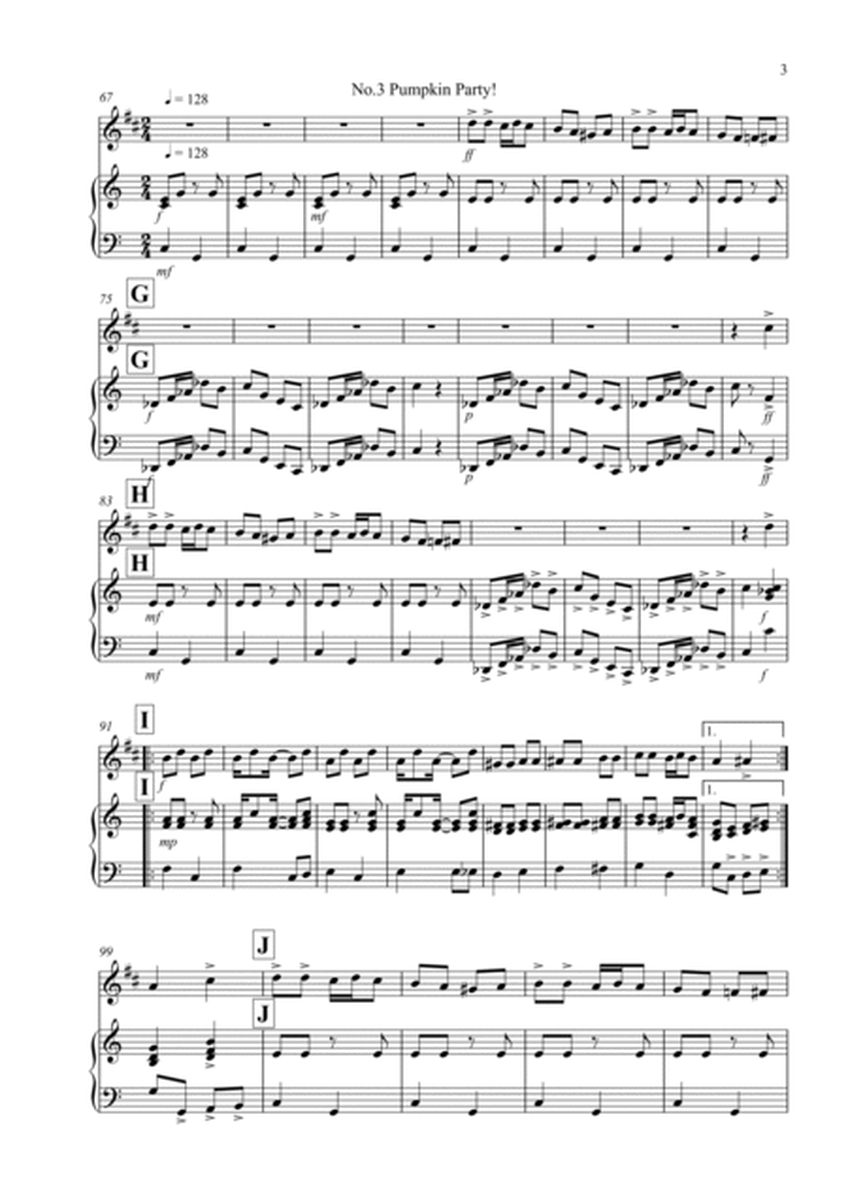 3 Halloween Pieces for Clarinet And Piano image number null