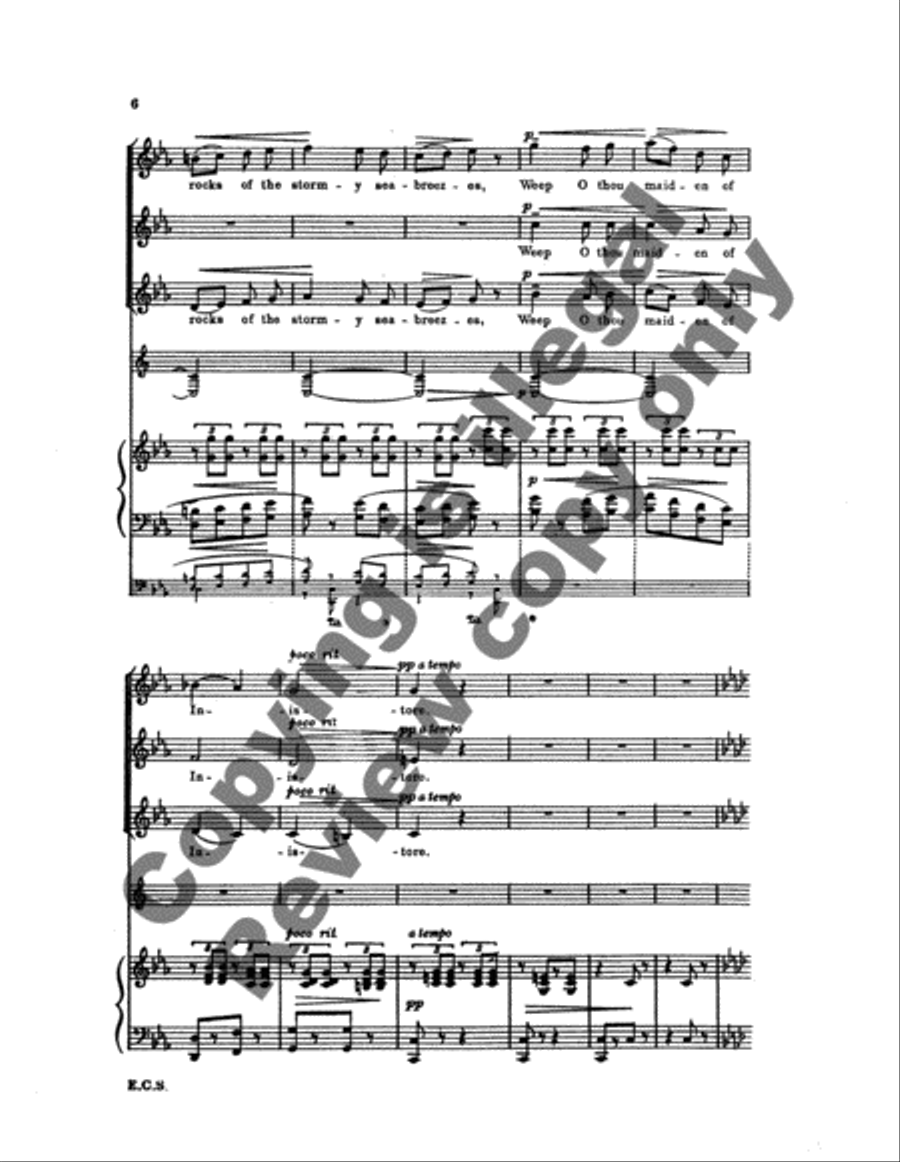 Gesaenge fuer Frauenchor, Op. 17: No. 4. Song from Ossian's Fingal SSA scores gallery preview page 6
