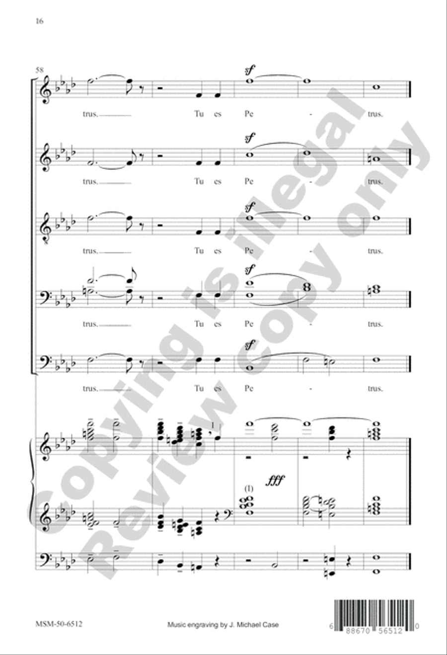 Tu es Petrus Tu es Petrus SAT scores gallery preview page 16