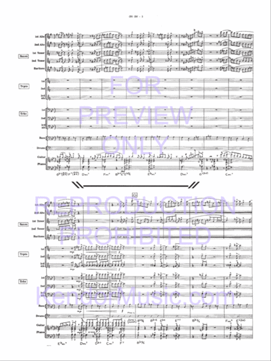 Chi Chi Chi Chi Jazz Ensemble scores gallery preview page 12