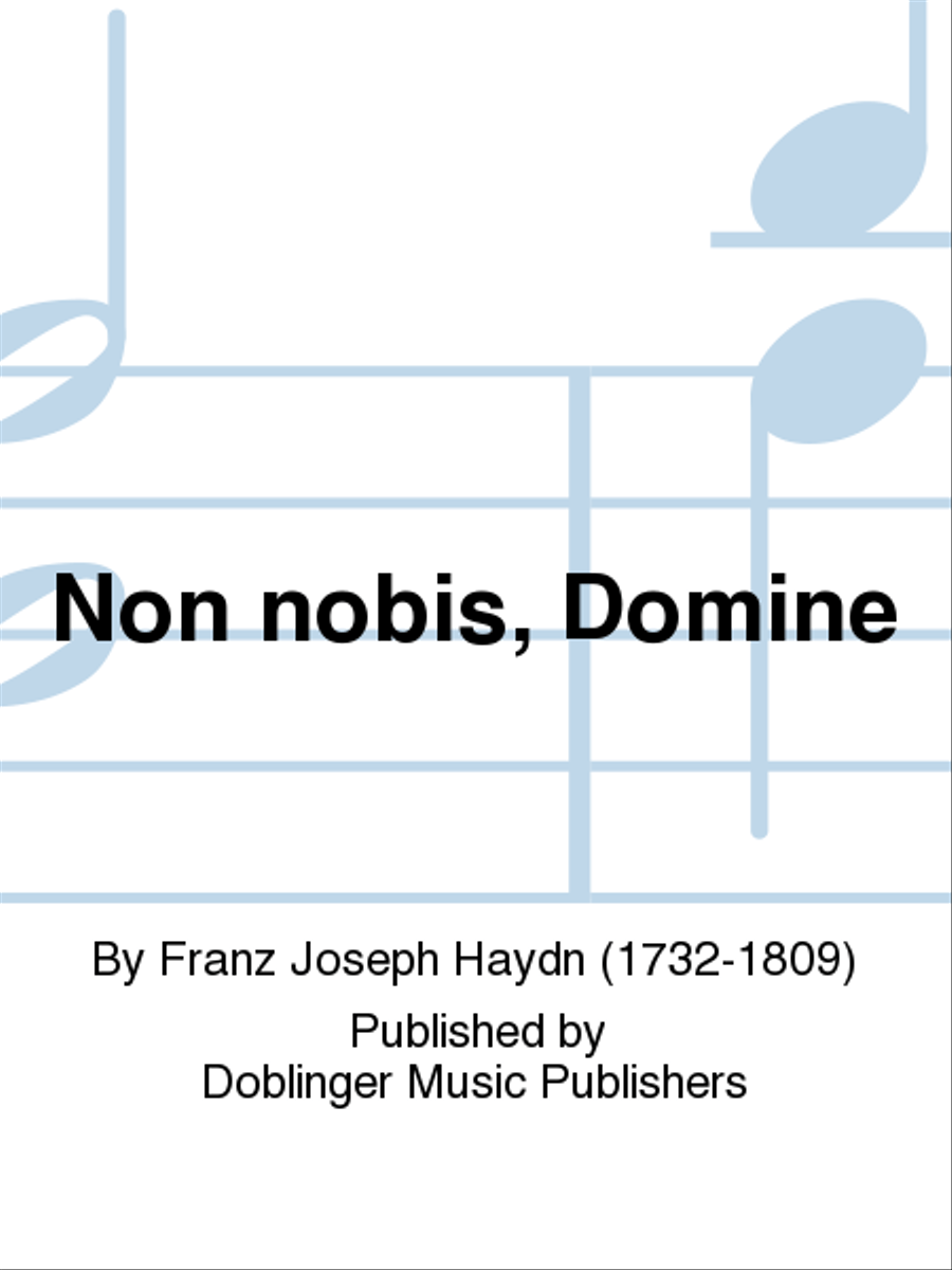 Non nobis, Domine A Cappella scores gallery preview page 1