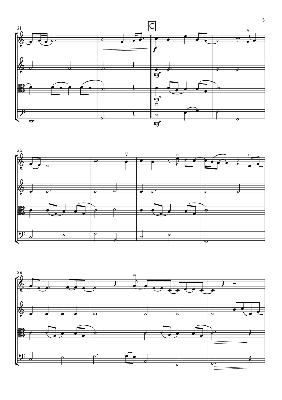 What Was I Made For? String Quartet scores gallery preview page 3