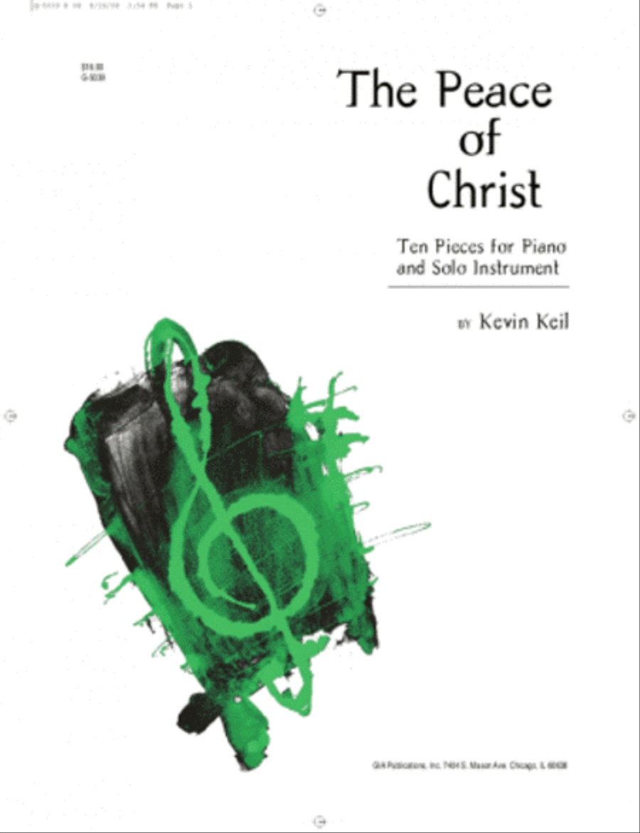 The Peace of Christ The Peace of Christ Piano scores gallery preview page 1