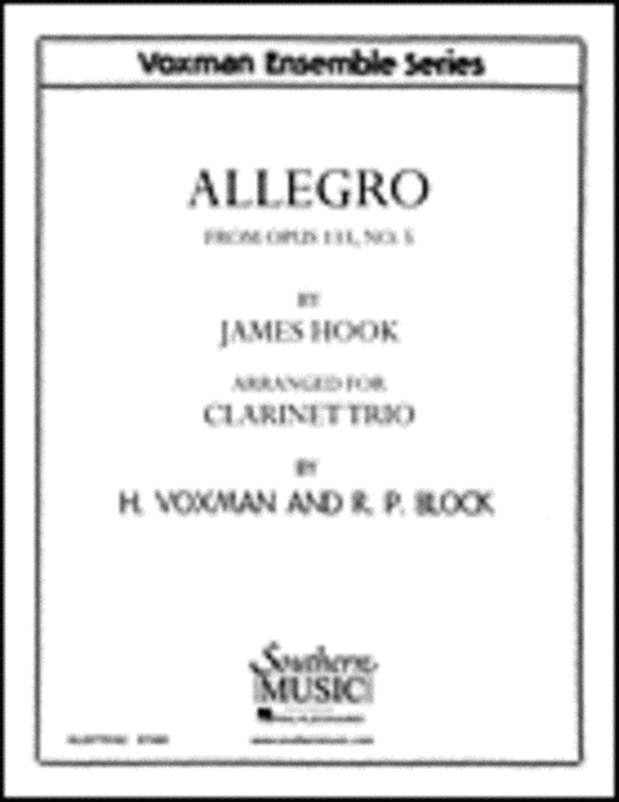 Allegro Op. 133, No. 5 Clarinet Trio scores gallery preview page 1